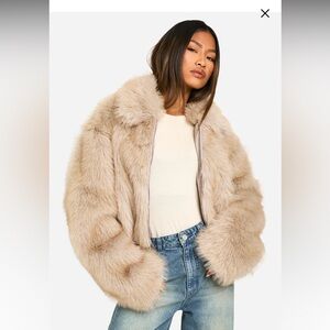 boohoo Faux Fur Coat